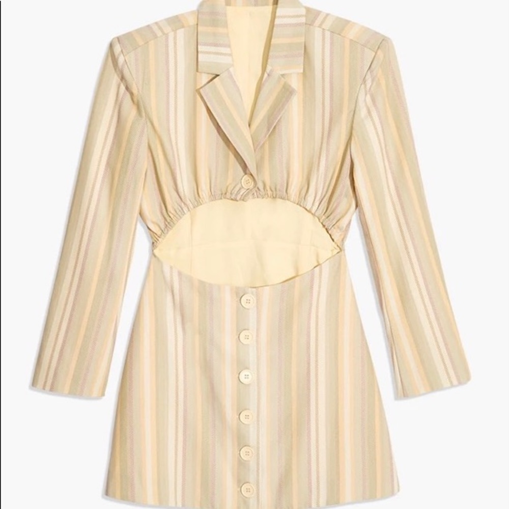 WeWoreWhat Danielle Bernstein Striped Blazer Dress